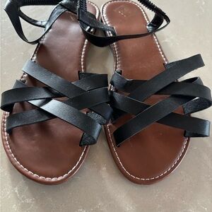 Black Strappy Sandals
